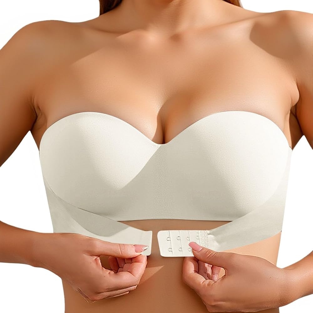 Women's Front Closure Strapless Bra